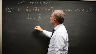 SAT Test 3: Linear equations - question #3-17