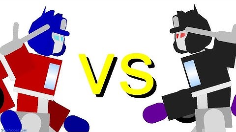 G1 Optimus prime vs G1 nemisis prime | transformers animation | stick nodes |
