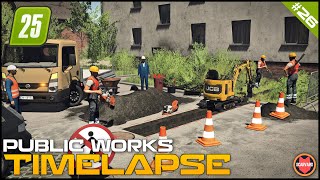 🚧 Digging Dirt Trenches To Replace An Old Pipeline ⭐ FS25 Zielonka Roleplay Public Works screenshot 4