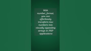 What sorcery does phps number_format wield? unlock the #secrets of #php number formatting!