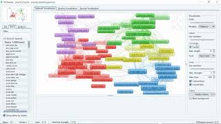 Famous Data Visualization Using VOS Viewer - Session 6 Net Worth