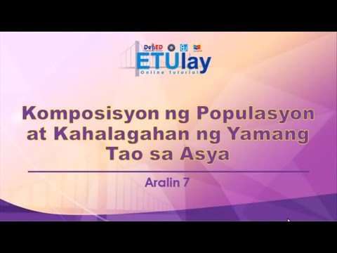 Komposisyon Ng Populasyon At Kahalagahan Ng Yaman Tao Sa Asya Grade Ap Quarter Week