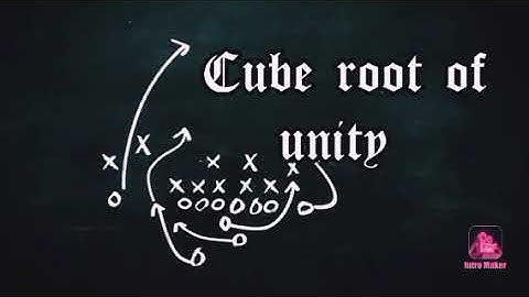 Cube root of unity // exercise 2.2