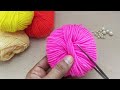 Amazing 3 Beautiful Woolen Yarn Flower making idea | Easy Sewing Hack