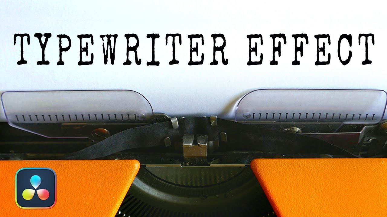 DaVinci Resolve Typewriter Effect | Fast & Easy Tutorial - YouTube