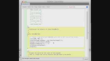 GreenfootLesson11 - Drawing a map from text array