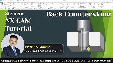 Back Counter Sinking In NX CAM | NX CAM Complete Course In Hindi | Hole Making In NX CAM.