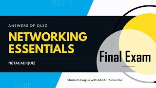 Live Cisco Networking Essentials Final Exam | Module Group 1-5: Exam with Correct Answers Prove.