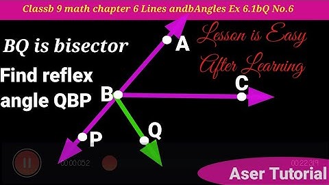 Class 9 math||Chapter 6||Lines and Angle||Ex 6.1 QvNo 6||C9m6.Aser