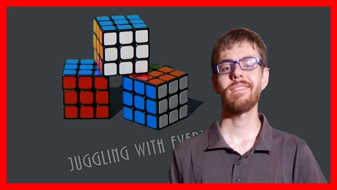 Juggling with Everything 3 Zauberwürfel / 3 Rubik's Cubes YouTube