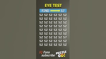 Find 57, where? | Brain Teaser IQ Test #shorts #different #puzzles #opticalillusion