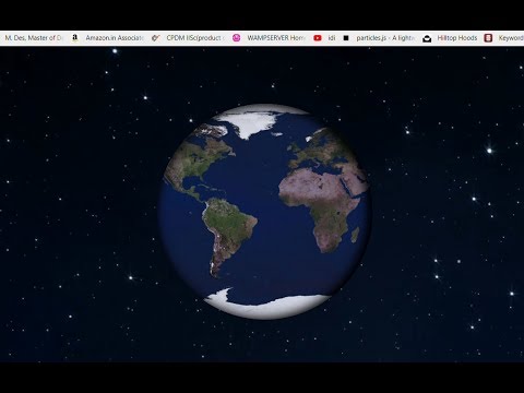 Spinning Earth - html | css animation