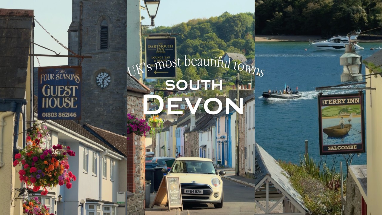 Exploring UK's most beautiful coastal towns | Salcombe, Dartmouth, Totnes 🇬🇧 South Devon