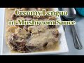 Creamy Lengua in Mushroom Sauce