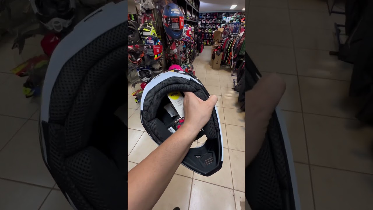 Capacete Fox V1 Leed Preto Branco Moto Braga