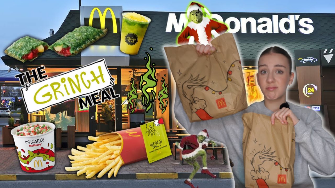 Я попробовал ВСЁ из нового меню «Гринч» в Макдоналдсе.