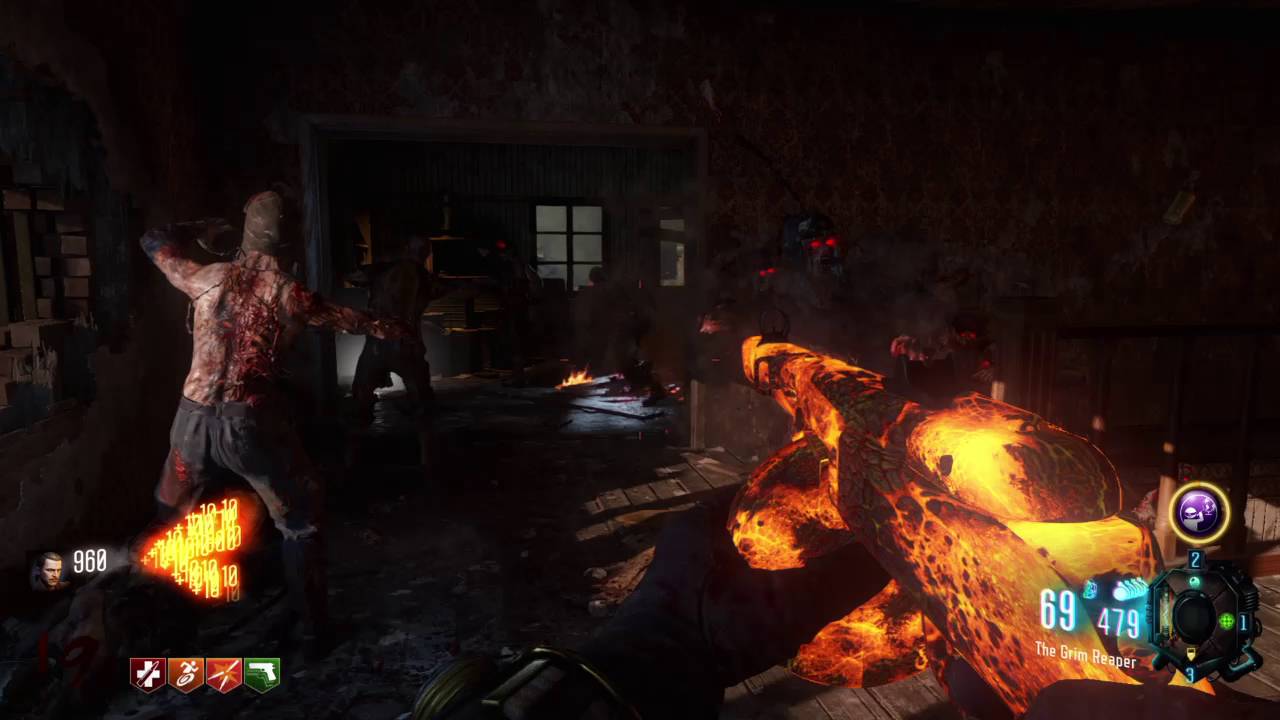 GRIM REAPER "PACK A PUNCHED PPSH-41" GOROD KROVI DLC3 ZOMBIES GAMEPLAY