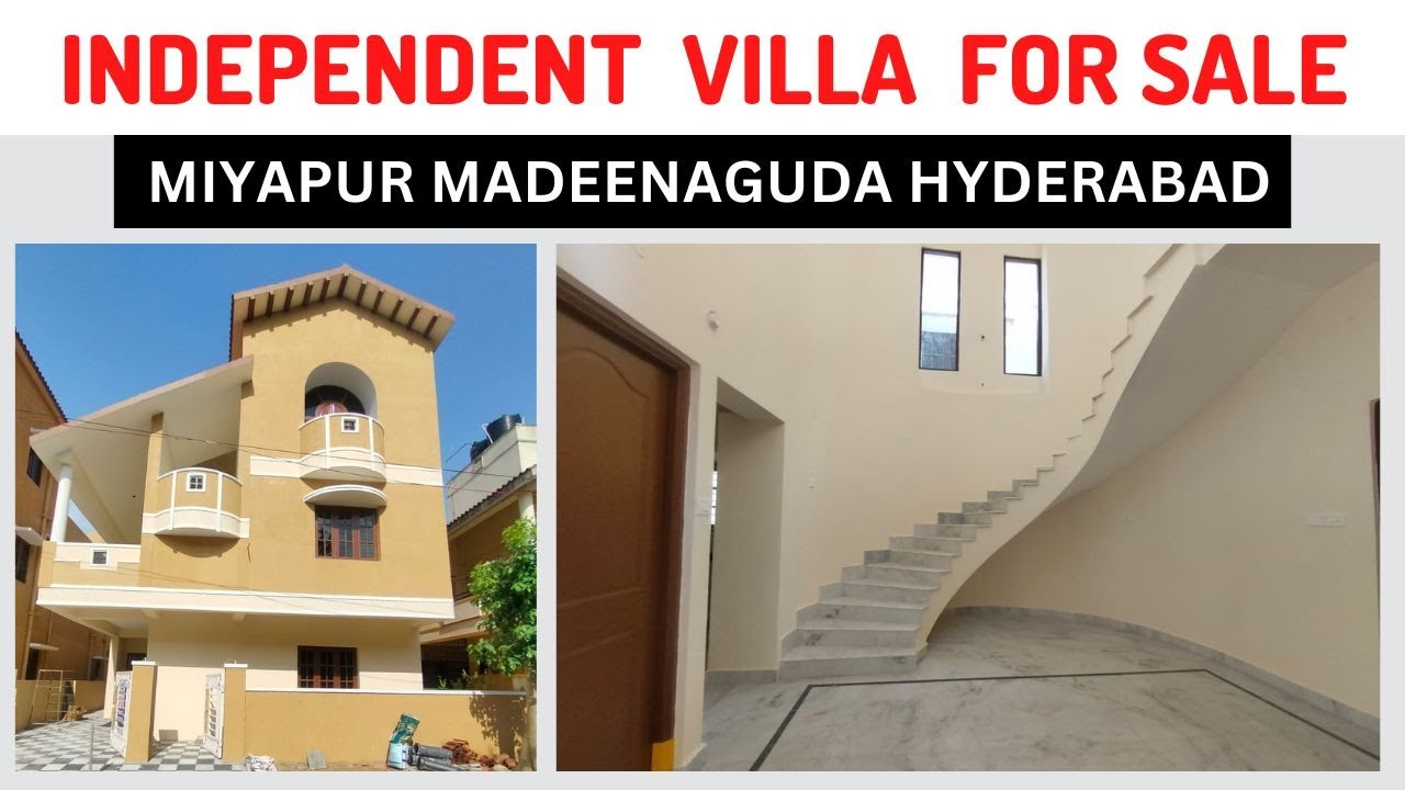 INDEPENDENT VILLA FOR SALE IN MIYAPUR MADEENAGUDA HYDERABAD Mega