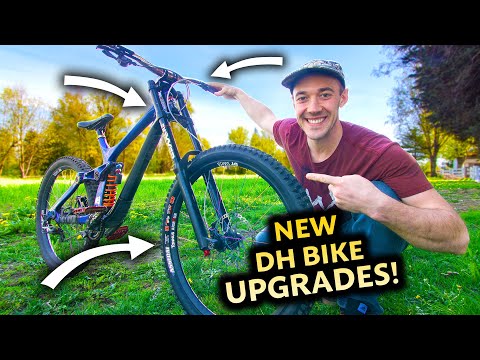 Riding with Some Strange NEW UPGRADES on my DH bike!