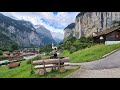 Lauterbrunnen and its waterfalls august 2021