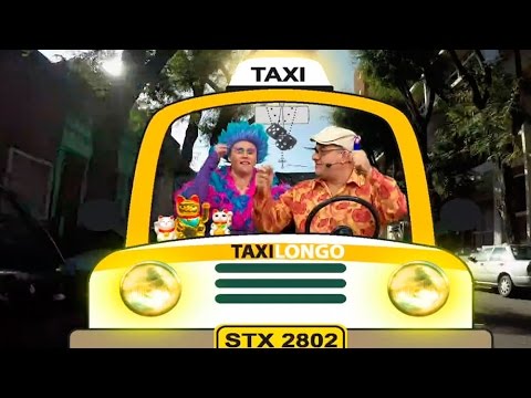 Tía Libi llega en el taxi con Montelongo