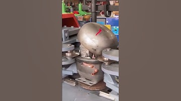 Compressor shell cutting process- Good tools and machinery make work easy #powerequipment #factory