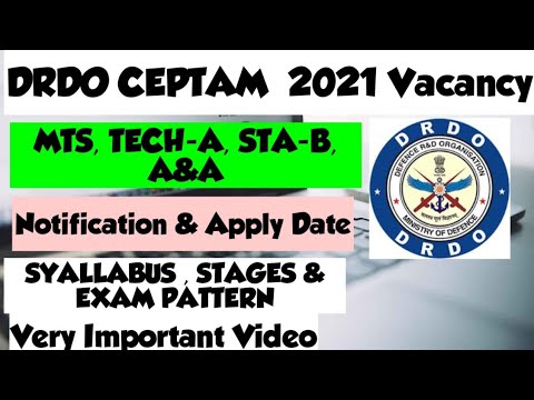 DRDO CEPTAM Jobs 2020-2021 || DRDO JOBS 2020-2021 || DRDO New Vacancy 2020-2021|| DRDO Apply Online