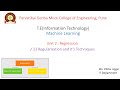 2.13 Regularization and It’s Techniques | Types of Regression | Machine Learning