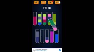 Water Sort Puzzle - Color Liquid Sorting Game Level 844 Solution