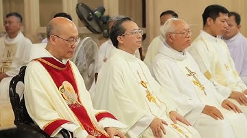 THÁNH LỄ MỪNG NGÂN KHÁNH GM ĐỨC TỔNG GIÁM MỤC GIUSE NGÔ QUANG KIỆT CÔNG BỐ THƯ CHÚC MỪNG CỦA ĐTC