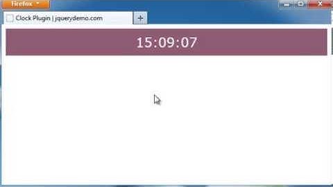 jQuery Digital Clock