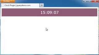 jQuery Digital Clock