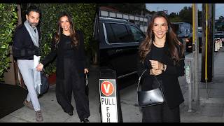 Eva Longoria and Injured Husband José Bastón Enjoy A Dinner Date At Giorgio Baldi in Santa Monica!
