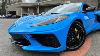 2020 RAPID BLUE CHEVY CORVETTE WITH ADRENALINE RED INTERIOR❤ BY DORIA PHOTOS   MARIETTA, GEORGIA