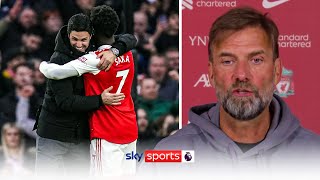 Jurgen Klopp explains WHY Arsenal "deserve" to be top of the Premier League 🔝