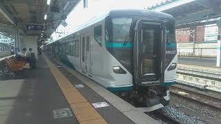 E257系2000番台返却回送が松本駅を15時20分頃に発車しました
