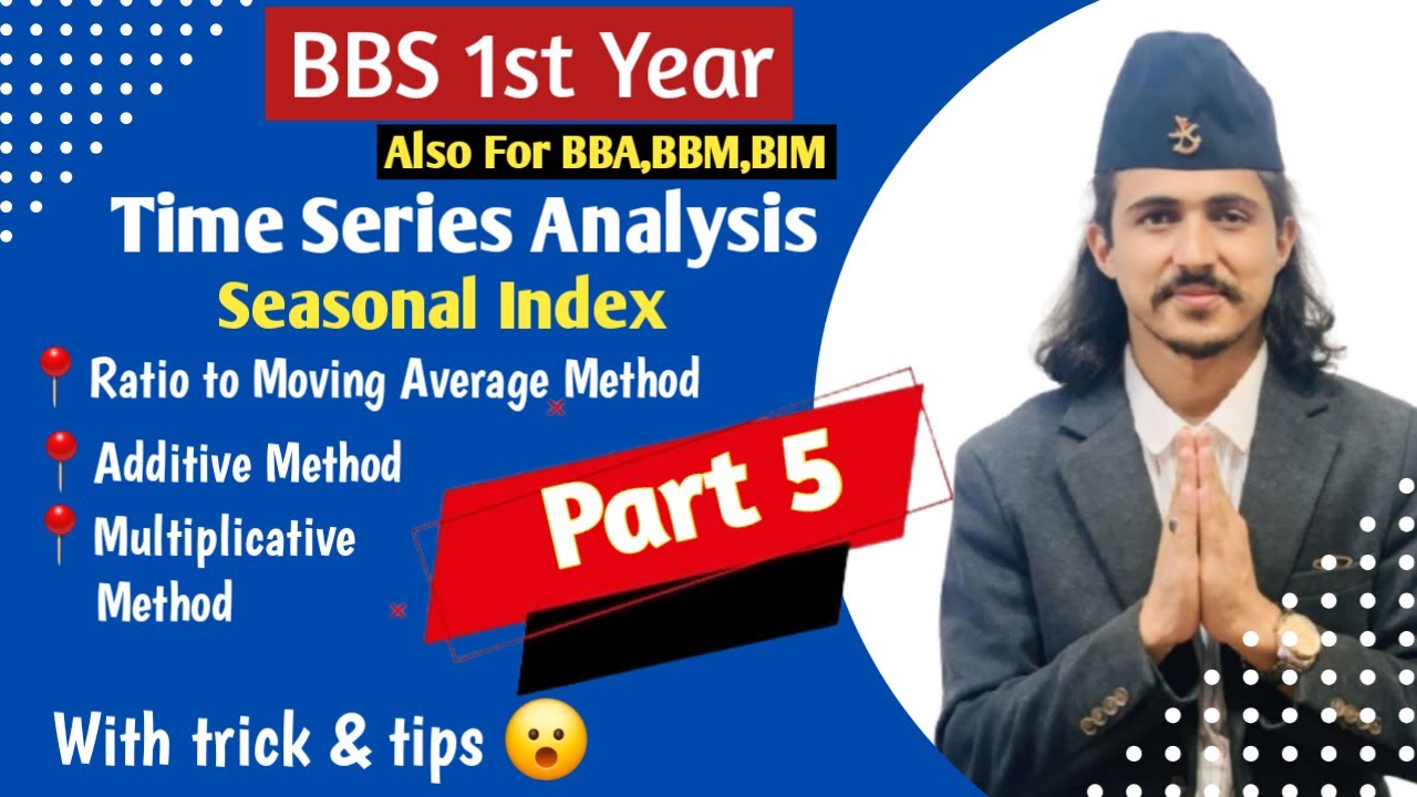 Time series analysis Seasonal index, Ratio to moving average method