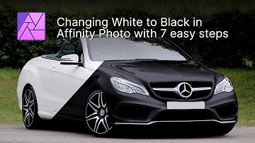Turn White into Black using Affinity Photo with 7 easy steps
