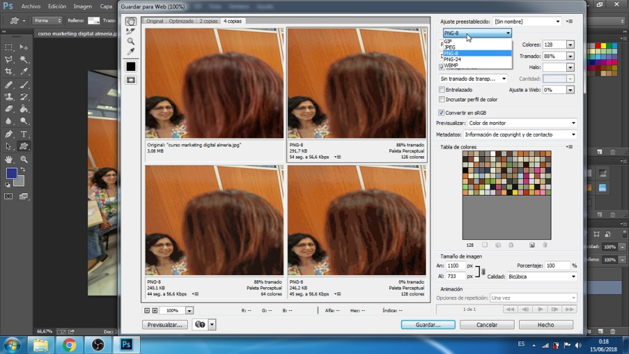 como hacer para que una imagen pese menos YouTube