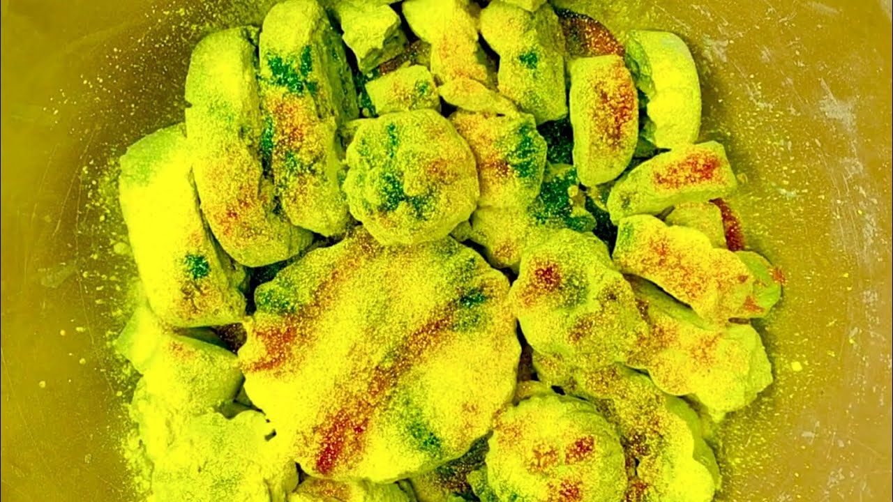 Bright Neon Powder on Crispy Reforms | ASMR