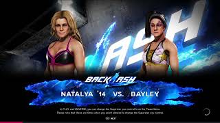 WWE 2K20 Natalya vs Bayley