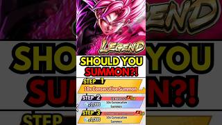 😱SHOULD YOU SUMMON? LEGEND ULTRA SUPERVILLAIN GOKU BLACK BANNER (DRAGON BALL LEGENDS) #dbl