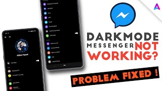 Facebook messenger DARKMODE problem | FIXED 💯% | adnan D tuber
