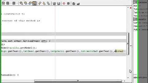 Cómo insertar datos en un objeto tabla con lenguaje Java