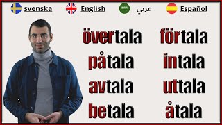 Ord med "TALA" (Svenska, English, Español och عربي)