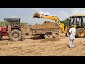 Mahindra 265 tractor vs JCB 3DX ज्यादा वजन से टूटा धुरा ट्रॉली का ((Pawan Sangwan Jind))