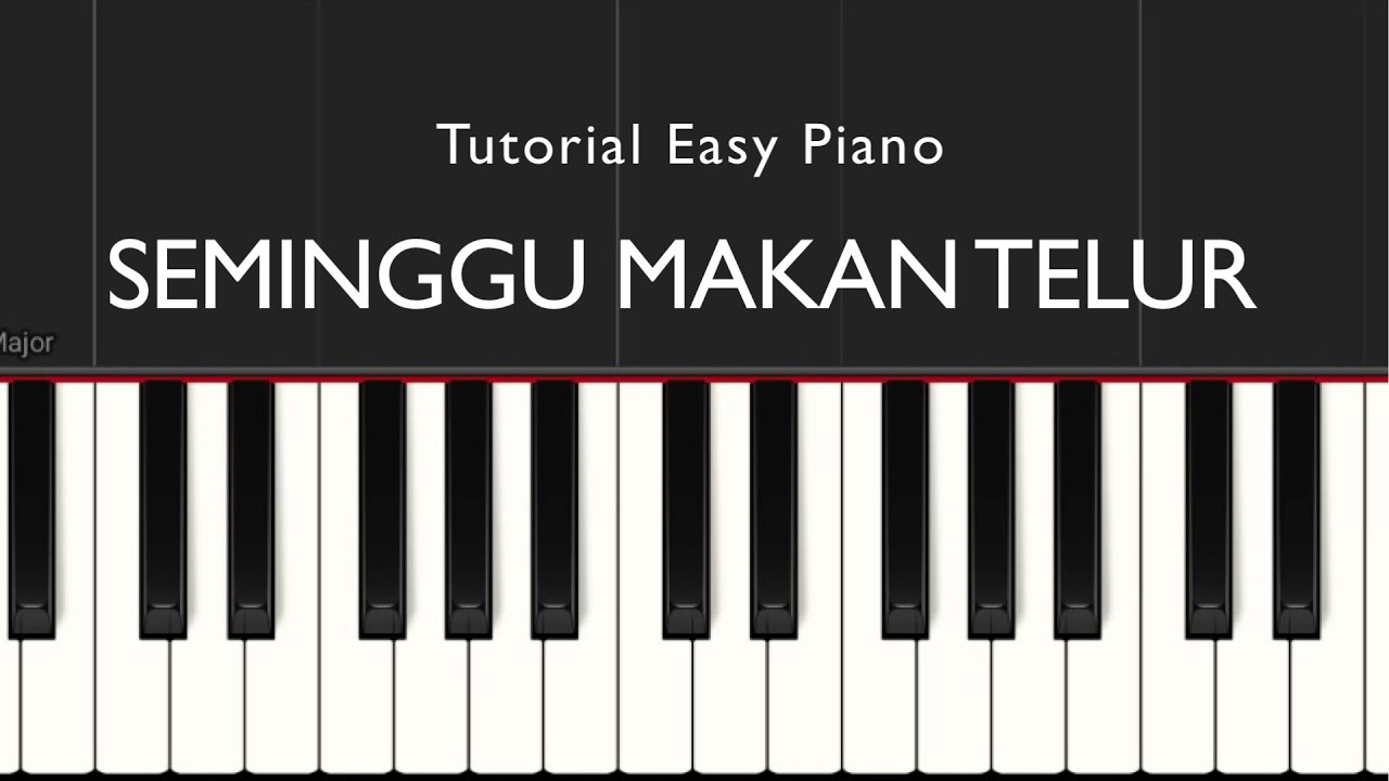 Seminggu Makan Telur | Easy Piano Tutorial - YouTube