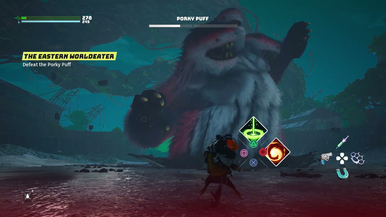 Biomutant Porky Puff Boss Fight The Eastern Worldeater