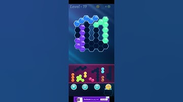 Block! Hexa Puzzle~HexaMage A block 9 to 11 levels~ level-19