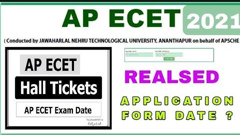 AP Ecet 2021 exam dates REALSED | application form date ?| Ecet important dates out